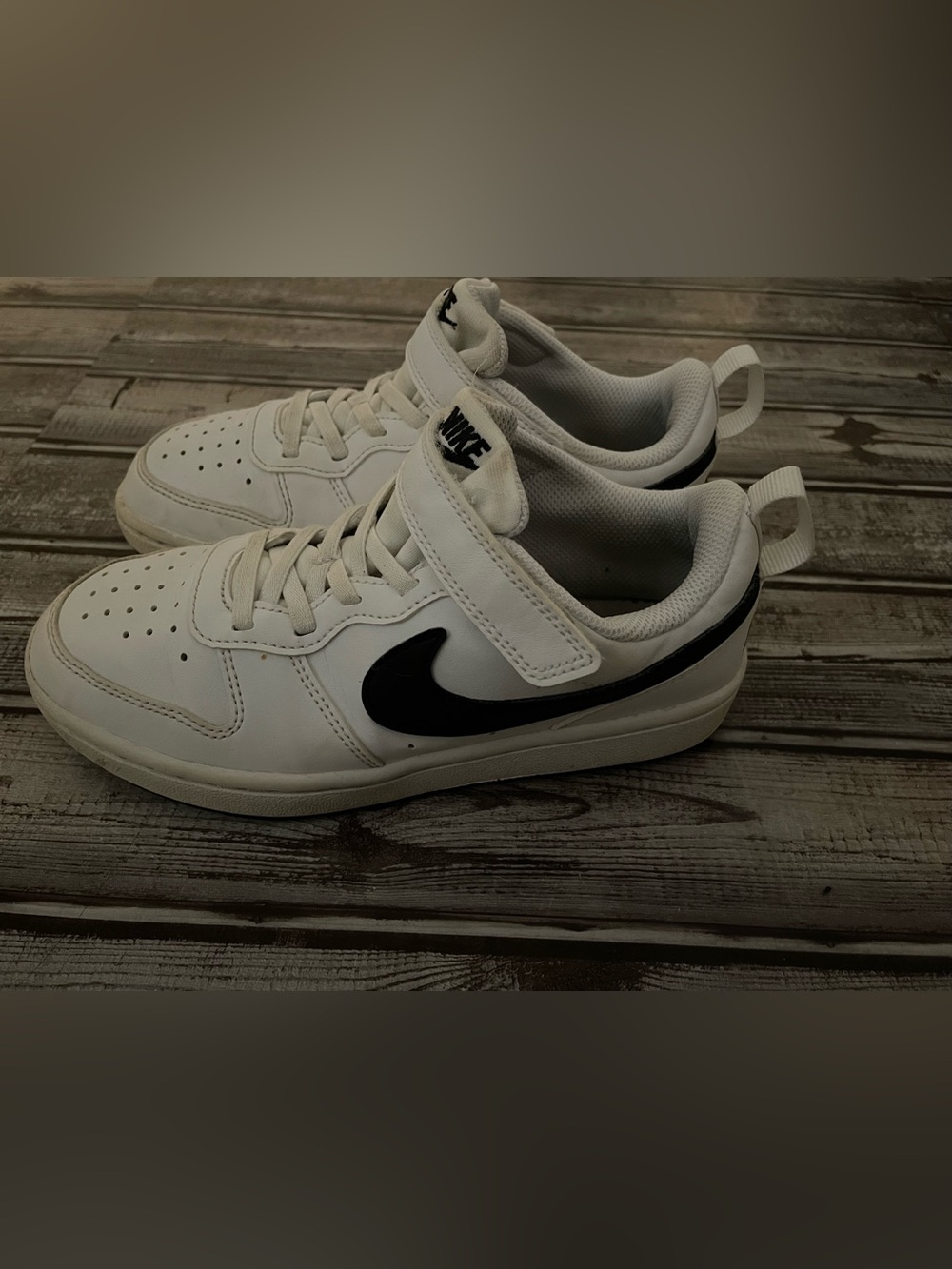 Nike Court Borough Low Recraft Kids Sneakers • White Black